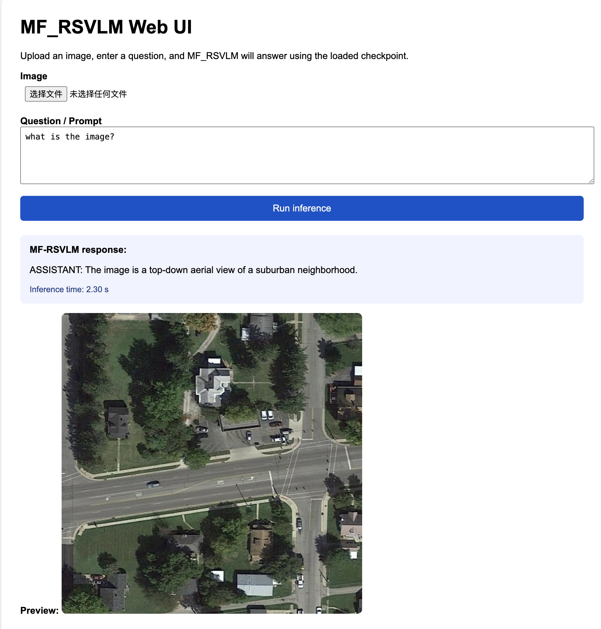 Web UI Result