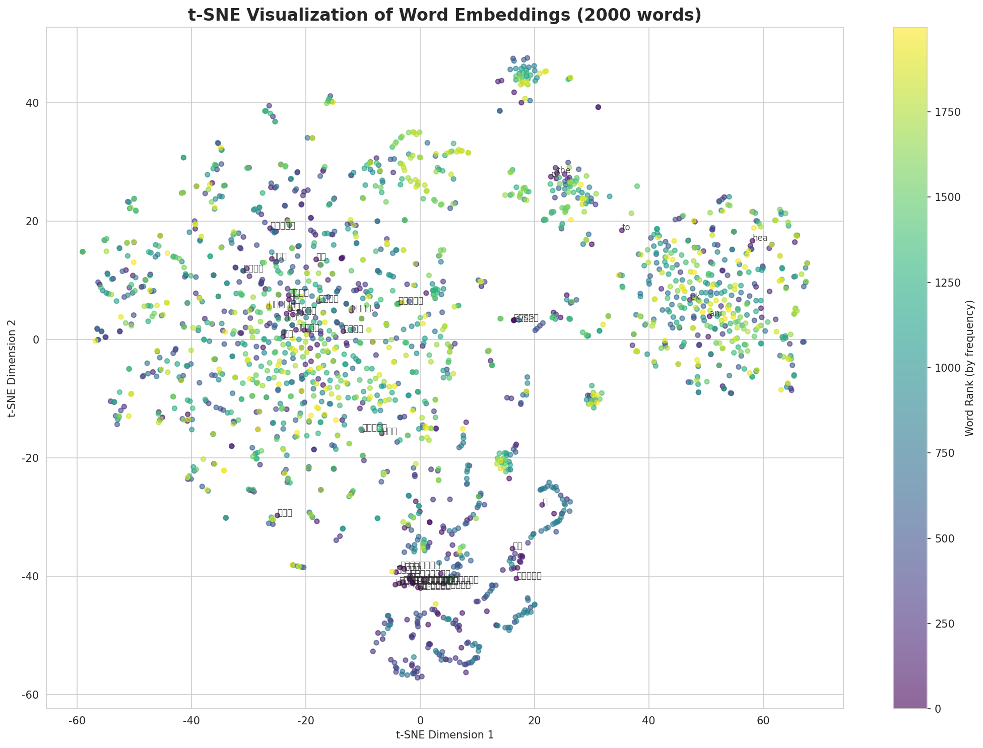 t-SNE Words