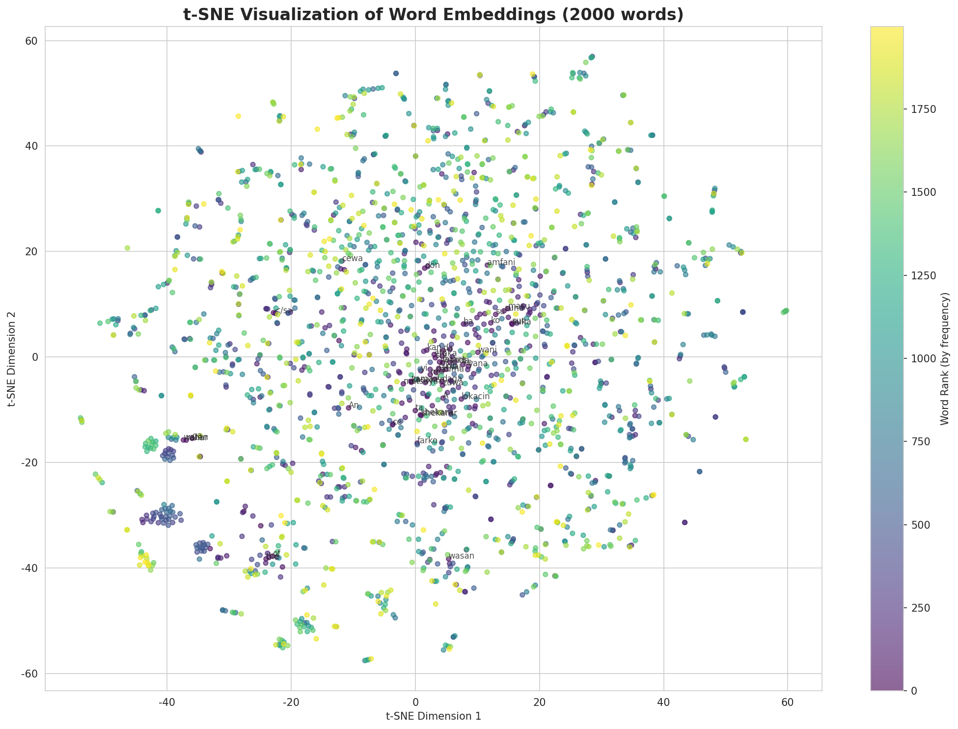 t-SNE Words