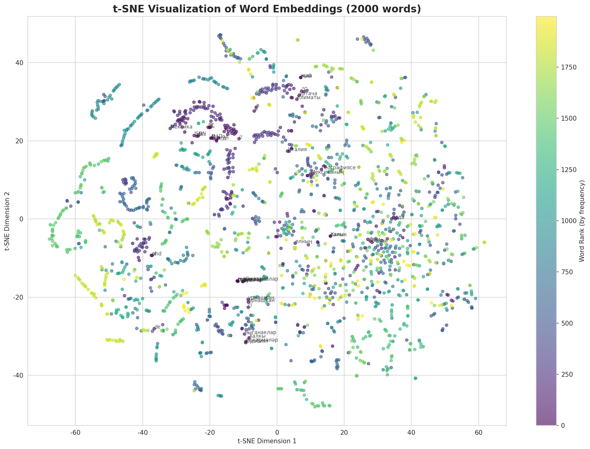 t-SNE Words