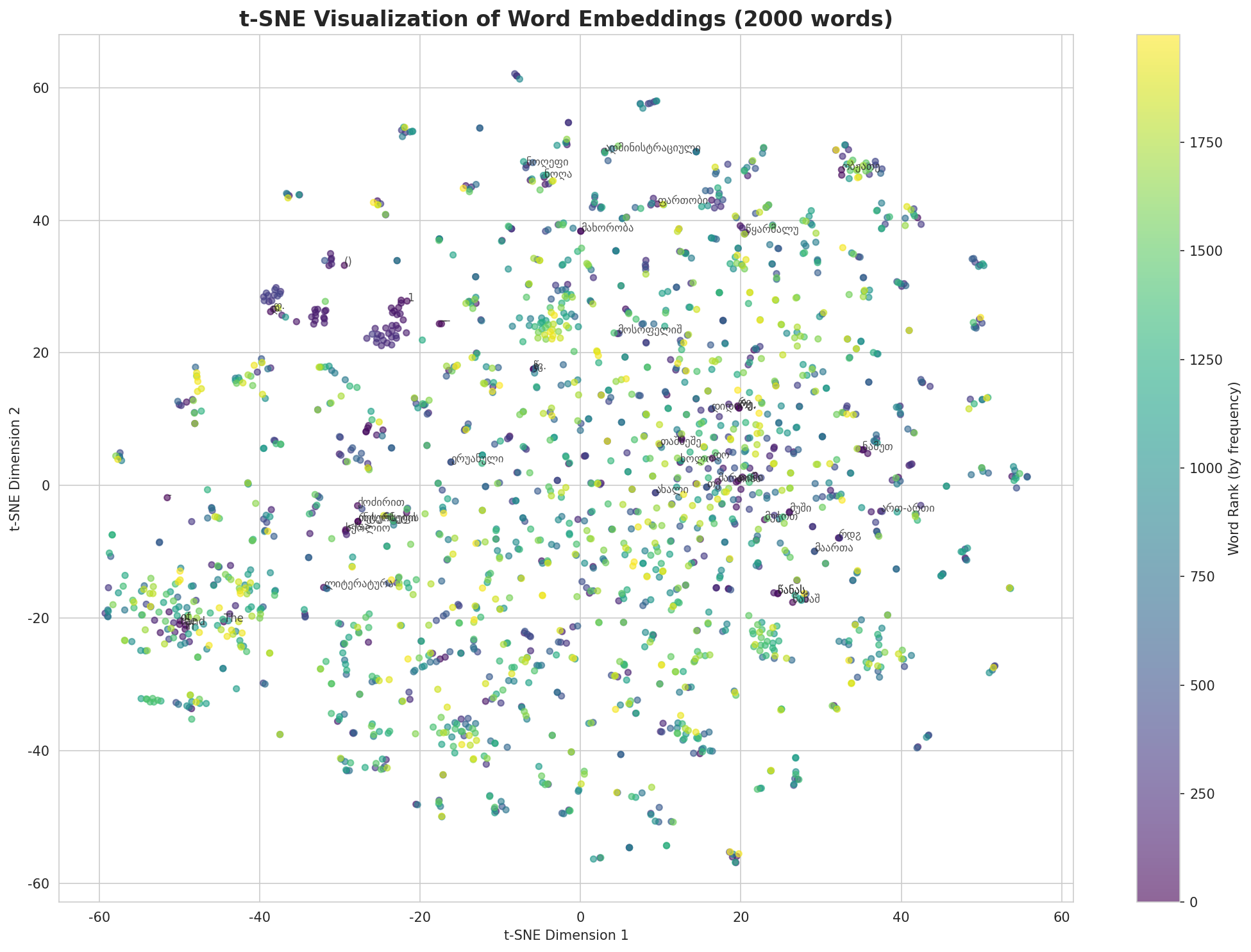 t-SNE Words